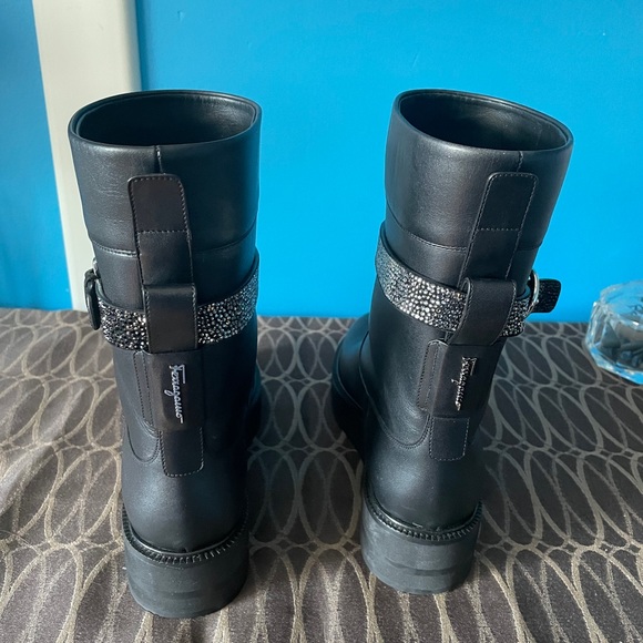 Salvatore Ferragamo Crystal Embellished Boots (Size 6) - Picture 3 of 3